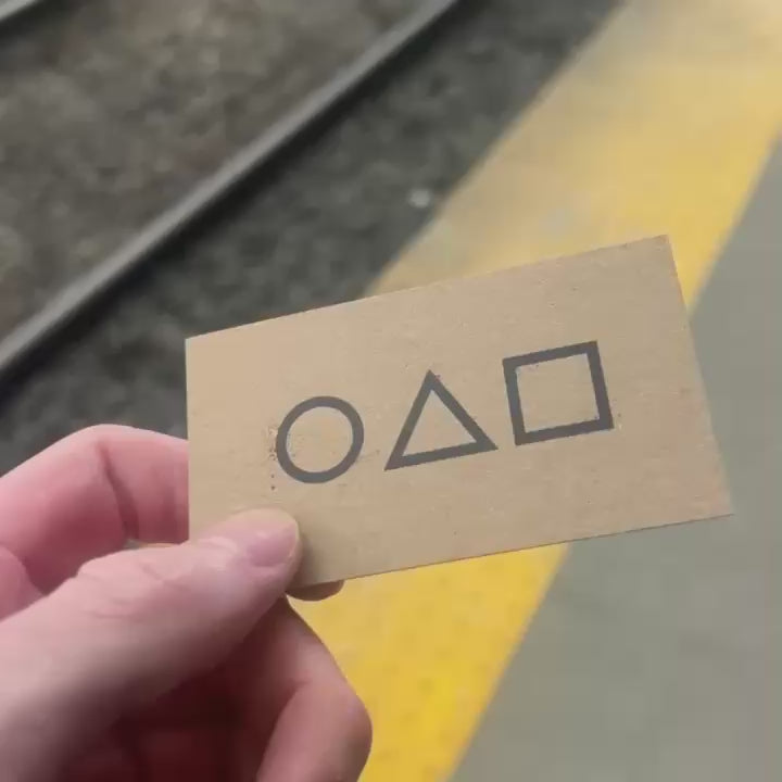Game Invitation Card Replica (Squid Games)